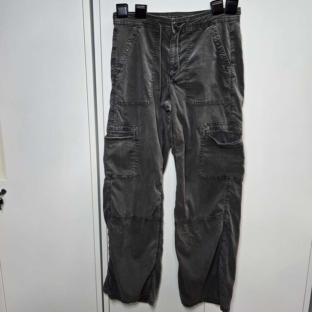 American Eagle Cargo Pants Size 8 Regular Grey Lyocell Blend